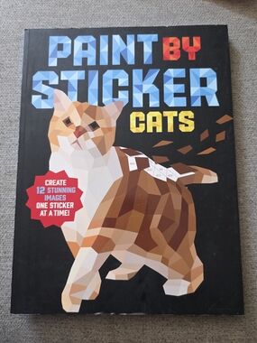 Workman Publishing Paint by Sticker Cats Activity Book 12 Feline Portraits New